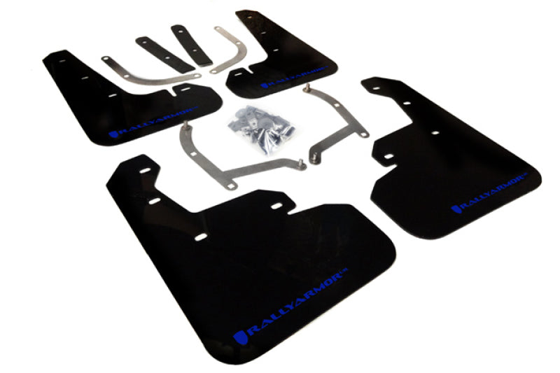 Rally Armor 4D / 5D Black UR Mud Flap w/ Blue Logo - 2017-2023 Subaru Impreza