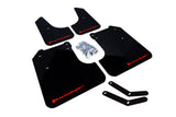 Rally Armor Black UR Mud Flaps - 2008-2010 Subaru WRX