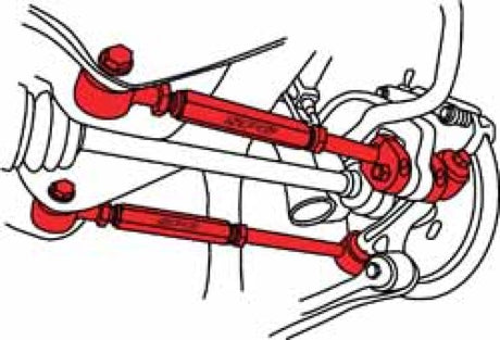 SPC Performance (All) Rear EZ Arm XR Adjustable Control Arms - 1993-2007 Subaru Impreza
