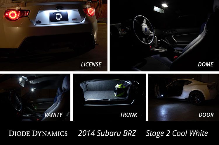 Diode Dynamics Interior LED Conversion Kit Stage 2 - 2013-2016 Subaru BRZ