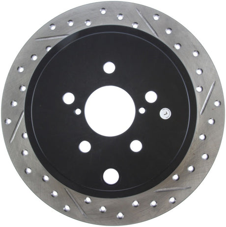 StopTech Coupe Sedan Slotted & Drilled Left Rear Rotor - 2008-2010 Subaru Impreza