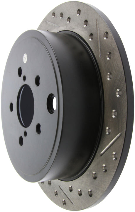 StopTech Coupe Sedan Slotted & Drilled Left Rear Rotor - 2008-2010 Subaru Impreza