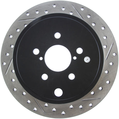 StopTech Coupe Sedan Slotted & Drilled Left Rear Rotor - 2008-2010 Subaru Impreza