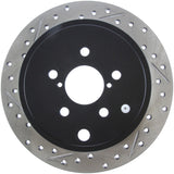 StopTech Coupe Sedan Slotted & Drilled Right Rear Rotor - 2008-2010 Subaru Impreza
