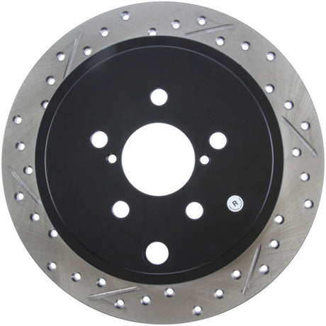 StopTech Coupe Sedan Slotted & Drilled Right Rear Rotor - 2008-2010 Subaru Impreza