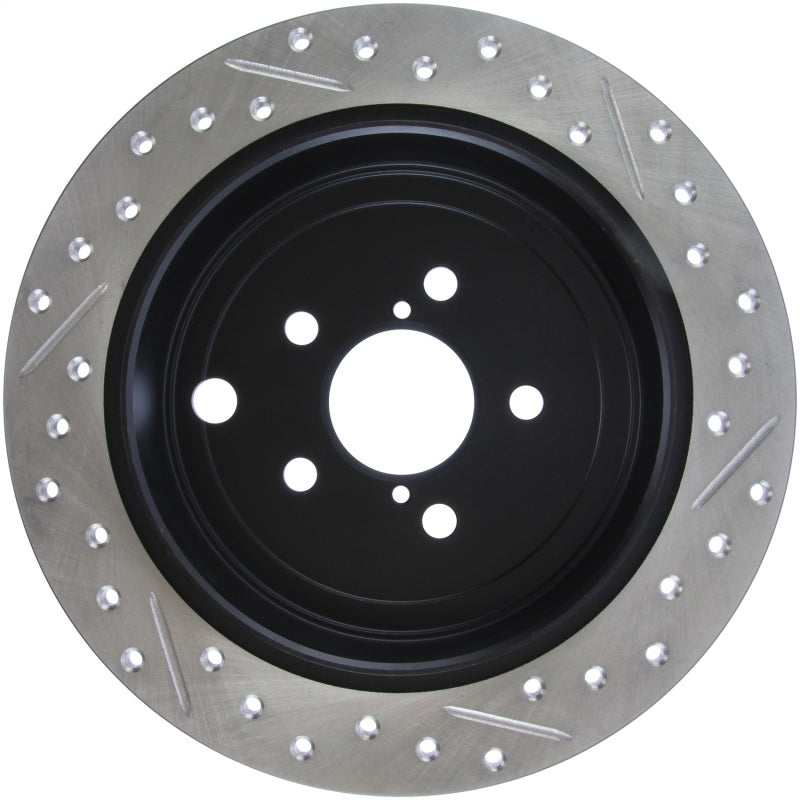 StopTech Coupe Sedan Slotted & Drilled Right Rear Rotor - 2008-2010 Subaru Impreza