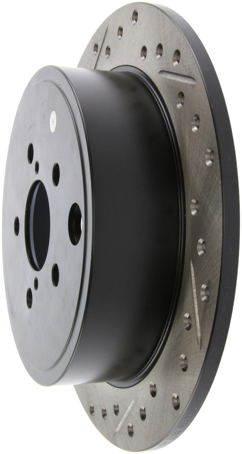 StopTech Coupe Sedan Slotted & Drilled Right Rear Rotor - 2008-2010 Subaru Impreza