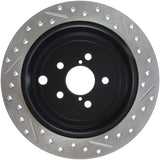StopTech Coupe Sedan Slotted & Drilled Right Rear Rotor - 2008-2010 Subaru Impreza