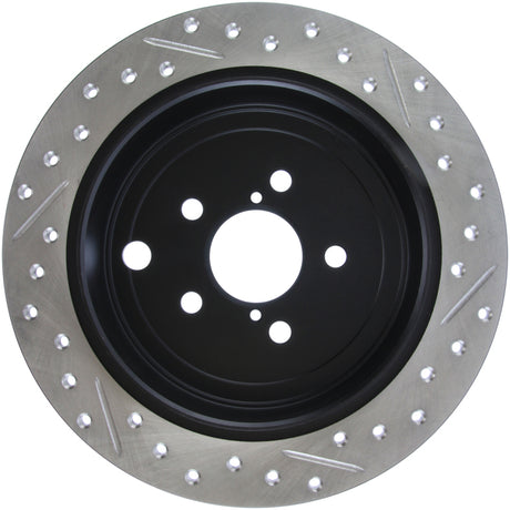 StopTech Coupe Sedan Slotted & Drilled Right Rear Rotor - 2008-2010 Subaru Impreza