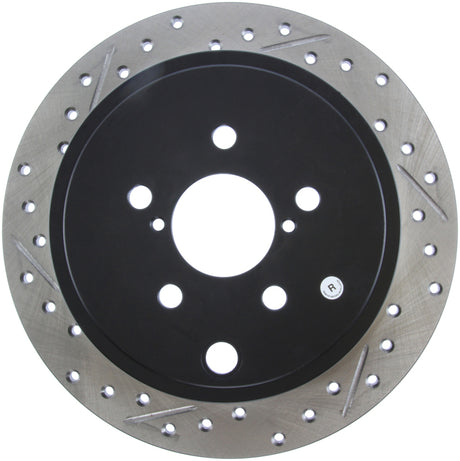 StopTech Coupe Sedan Slotted & Drilled Right Rear Rotor - 2008-2010 Subaru Impreza