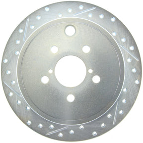 StopTech Select Sport Slotted and Drilled Right Rear Rotor - 2009-2013 Subaru Forester
