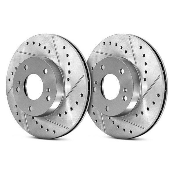 StopTech Select Sport Slotted and Drilled Right Rear Rotor - 2009-2013 Subaru Forester