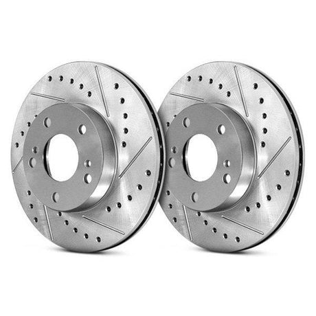 StopTech Select Sport Slotted and Drilled Right Rear Rotor - 2009-2013 Subaru Forester