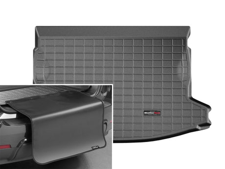 WeatherTech Hatchback Cargo Liner w/ Bumper Protector - Black - 2017-2023 Subaru Impreza