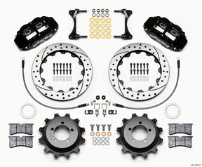 Wilwood Narrow Superlite 4R Rear Kit 12.88in Drilled - 1999-2007 Subaru Impreza