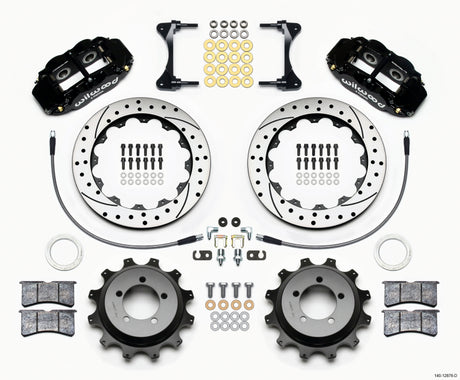 Wilwood Narrow Superlite 4R Rear Kit 12.88in Drilled - 1999-2007 Subaru Impreza