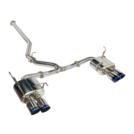 Remark Sports Touring Exhaust 4in Catback Non-Resonated Midpipe - 2022-2026 Subaru WRX