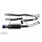 TurboXS Catted Turboback Exhaust with Titanium Tip - 2002-2007 Subaru WRX / STI